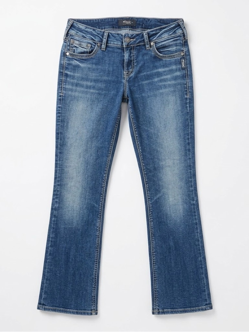 Silver Jeans Suki Mid Rise Slim Bootcut Blue Denim Jeans Women’s W31 L33